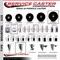Service Caster 6'' Phenolic Wheel Swivel Bolt Hole Caster Set with 2 Posi Lock Brakes, 4PK SCC-BH20S615-PHR-PLB-2-S-2 - alternate 4